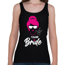 PRINTFASHION Team Bride fehér - Női atléta - Fekete női trikó