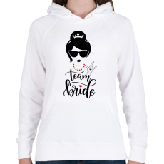 PRINTFASHION Team Bride - Női kapucnis pulóver - Fehér