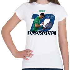 PRINTFASHION Team Djokovic - Női póló - Fehér női póló