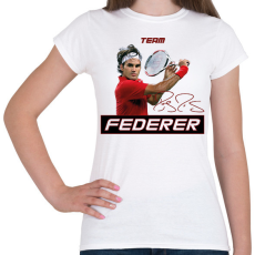 PRINTFASHION Team Federer - Női póló - Fehér