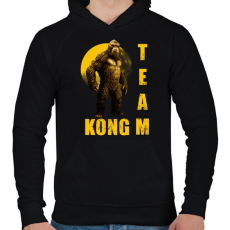 PRINTFASHION TEAM KONG - Férfi kapucnis pulóver - Fekete