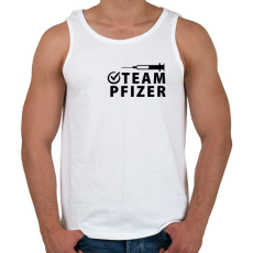 PRINTFASHION Team Pfizer - Férfi atléta - Fehér