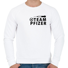 PRINTFASHION Team Pfizer - Férfi pulóver - Fehér