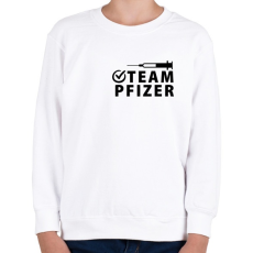 PRINTFASHION Team Pfizer - Gyerek pulóver - Fehér