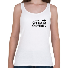 PRINTFASHION Team Sputnik V - Női atléta - Fehér női trikó