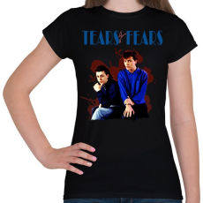 PRINTFASHION Tears For Fears - Női póló - Fekete