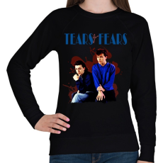 PRINTFASHION Tears For Fears - Női pulóver - Fekete