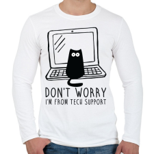 PRINTFASHION Tech support  - Férfi hosszú ujjú póló - Fehér férfi póló