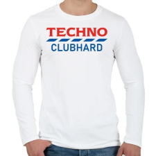 PRINTFASHION Techno Clubhard - Férfi hosszú ujjú póló - Fehér férfi póló