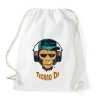 PRINTFASHION Techno DJ - Majom - Sportzsák, Tornazsák - Fehér
