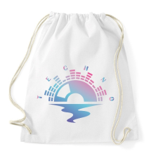 PRINTFASHION Techno - Lemez - Sportzsák, Tornazsák - Fehér tornazsák