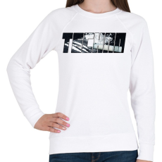 PRINTFASHION Techno Life - Női pulóver - Fehér