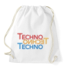 PRINTFASHION Techno - Neon - Sportzsák, Tornazsák - Fehér