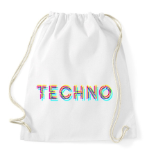 PRINTFASHION Techno - Sportzsák, Tornazsák - Fehér tornazsák