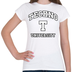 PRINTFASHION Techno University - Női póló - Fehér