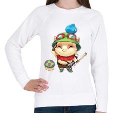 PRINTFASHION Teemo - Női pulóver - Fehér női pulóver, kardigán