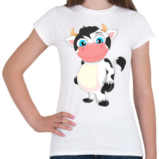 PRINTFASHION Tehén  - Női póló - Fehér női póló