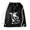 PRINTFASHION tehén - Sportzsák, Tornazsák - Fekete