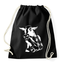 PRINTFASHION tehén - Sportzsák, Tornazsák - Fekete tornazsák