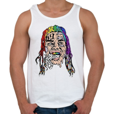 PRINTFASHION Tekashi69 - Férfi atléta - Fehér atléta, trikó