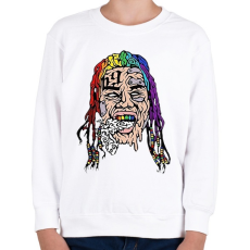 PRINTFASHION Tekashi69 - Gyerek pulóver - Fehér