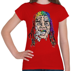 PRINTFASHION Tekashi69 - Női póló - Piros