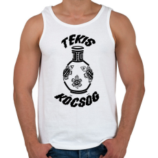 PRINTFASHION TeKis Köcsög - Férfi atléta - Fehér