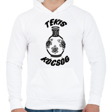 PRINTFASHION TeKis Köcsög - Férfi kapucnis pulóver - Fehér férfi pulóver, kardigán