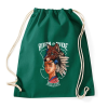 PRINTFASHION Teknős erő - Sportzsák, Tornazsák - Sötétzöld