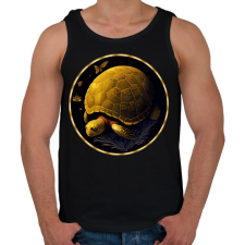 PRINTFASHION teknős - Férfi atléta - Fekete atléta, trikó