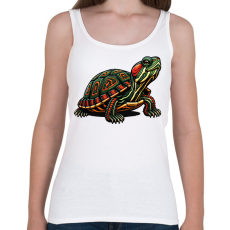 PRINTFASHION Teknős - Női atléta - Fehér