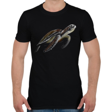 PRINTFASHION Teknős portré - Férfi póló - Fekete férfi póló