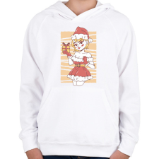 PRINTFASHION Télanyó - Gyerek kapucnis pulóver - Fehér gyerek pulóver, kardigán