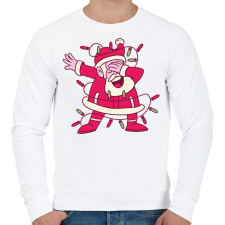 PRINTFASHION Télapó dab - Férfi pulóver - Fehér férfi pulóver, kardigán