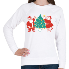 PRINTFASHION Télapó és télanyó - Női pulóver - Fehér