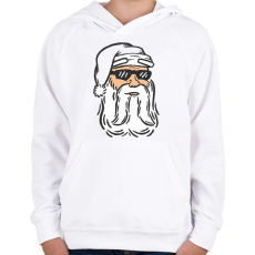 PRINTFASHION Télapó - Gyerek kapucnis pulóver - Fehér