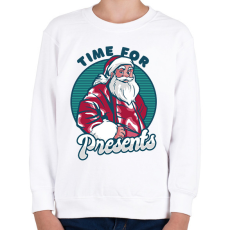 PRINTFASHION Télapó  - Gyerek pulóver - Fehér