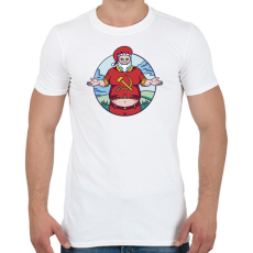 PRINTFASHION Télapó ha kommunista volna - Férfi póló - Fehér