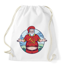 PRINTFASHION Télapó ha kommunista volna - Sportzsák, Tornazsák - Fehér tornazsák