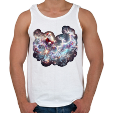 PRINTFASHION Télapó itt van! - Férfi atléta - Fehér női trikó