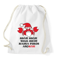 PRINTFASHION Télapó itt van - rák - Sportzsák, Tornazsák - Fehér tornazsák