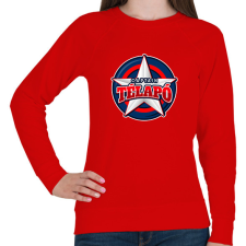 PRINTFASHION TÉLAPÓ KAPITÁNY - Női pulóver - Piros női pulóver, kardigán