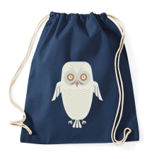 PRINTFASHION Téli bagoly - Sportzsák, Tornazsák - Sötétkék tornazsák