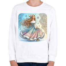 PRINTFASHION Téli hangulatban - Gyerek pulóver - Fehér
