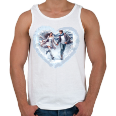 PRINTFASHION Téli szerelem - Férfi atléta - Fehér