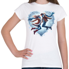 PRINTFASHION Téli szerelem - Női póló - Fehér női póló