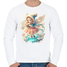 PRINTFASHION Téltündér - Férfi pulóver - Fehér