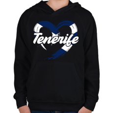 PRINTFASHION tenerife - Gyerek kapucnis pulóver - Fekete