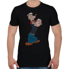 PRINTFASHION Tengerész - Férfi póló - Fekete
