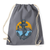 PRINTFASHION Tengerész lét - Sportzsák, Tornazsák - Grafitszürke